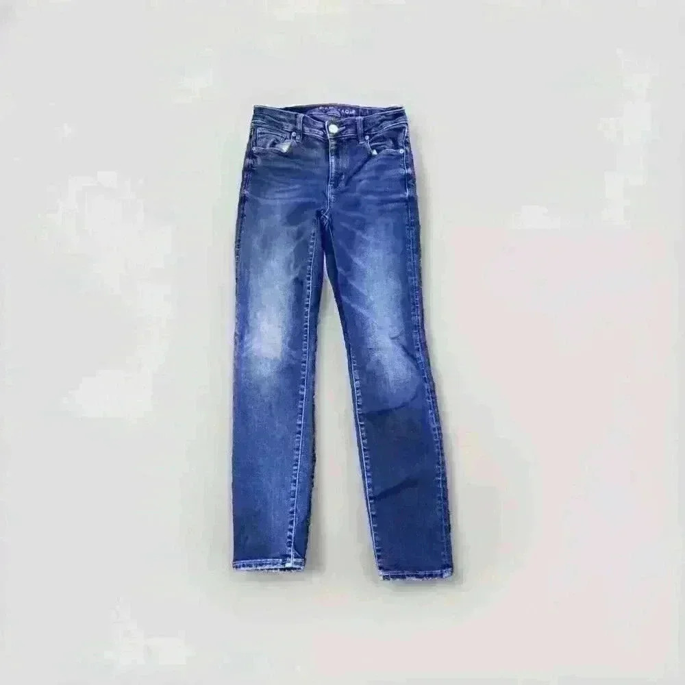 American Eagle Women's Super Stretch Skinny Denim Jeans Size 2 Regular